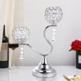 thumbnail image 1 of Portavelas, Centros De Mesa, Candelabro De Cristal Decorativo Para Mesa, Portavelas Para Decoración De Mesa De Comedor De Boda, 1 of 8