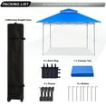 thumbnail image 6 of ABCCANOPY 13 ft x13 ft Outdoor Gazebo Pop up Sun Shade Canopy Tent, Blue, 6 of 9