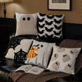 thumbnail image 1 of 18 Inch Halloween Ghost Pillowcase Loop Velvet Cushion Pillowcase Halloween Room Decorations,Halloween Pathway Decor for Outdoor Halloween Yard Display(B), 1 of 1