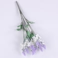 thumbnail image 3 of Artificial Lavender Flowers,10 Head Artificial Flower Bouquet Home Living Room/Dining Table Decor Wedding Photography Prop Flowers,Artificial Purple Lavender Spring Bush, for Indoor Use,White, 3 of 6