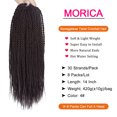 thumbnail image 2 of MORICA Senegalese Twist Crochet Hair 8 Packs 14 Inch Small Crochet Hair for Braiding, Crochet Braids Hair For Black Women, Crochet Twist Hair Braiding Hot Water Setting(14 Inch,4#), 2 of 5