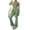 #0314-Green, variant on Women Jumpsuit Lace V Neck Bodysuit Yoga Suit Halter Backless Tight Fitting Butt Lifting Flared Pants Long Style Soft Comfortable for Gym Fitness Workout Daily Outings