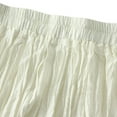 thumbnail image 5 of Riforla Skirts for Women Dance Party A-Line High Waisted Pleated Crinkle Skirt Big Hem for Holiday Carnival Performance Knee Length Skirt Beige_002 One Size, 5 of 6