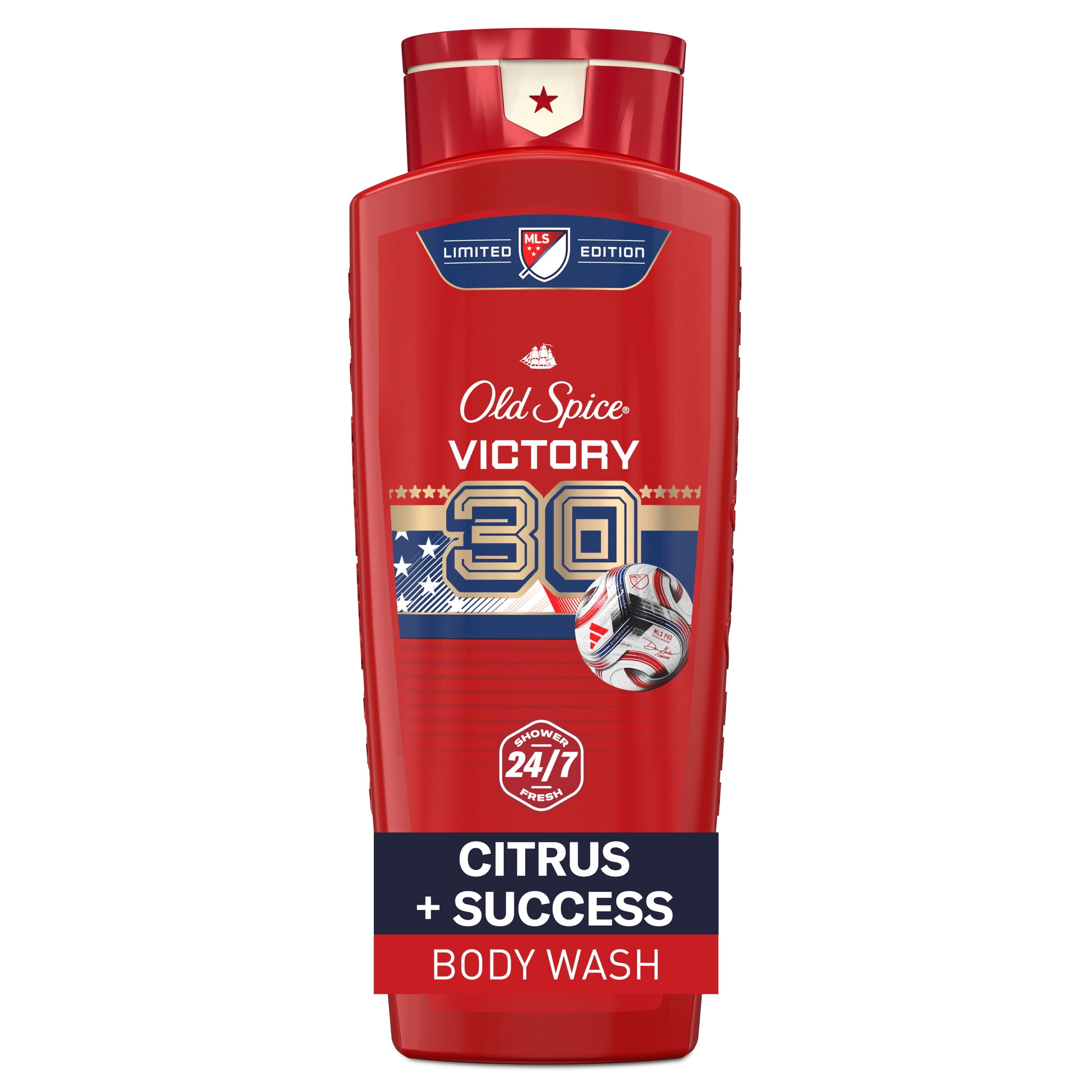 (4 pack) Old Spice Body Wash for Men, Victory, Citrus + Success, 21oz