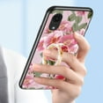thumbnail image 4 of Compatible with Samsung Galaxy A03 Core Rotatable Ring Stand with Bling Glitter Diamond, Printed Case Fashion Luxury Flower Floral Pattern Slim Cover for Samsung Galaxy A03 Core,Flower#1, 4 of 15
