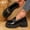 Black, variant on Women’s Patent Leather Horsebit Platform Loafers, Work Women Shoes Heels​ for Office Wear, Business Meetings, and Daily Commute