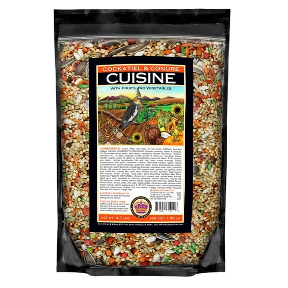Alimento para aves LEACH GRAIN & MILLING CO. para cacatúa 1,8 kg