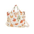 thumbnail image 7 of FORMRS Womens Corduroy Tote Bag Crossbody Shoulder Handbag with Pocket, Beige Autumn Leaves, 7 of 7