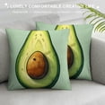 thumbnail image 3 of Avocado Butt Print Decorative Throw Pillow Covers Corduroy Cushion Covers Soft Throw Pillow Case Sofa Pillow Case Square Cushion Case for Living Room Bed Couch Car Home Decor, 3 of 5
