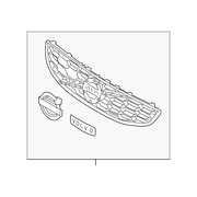 Genuine OE Volvo Grille Assembly - 31425492