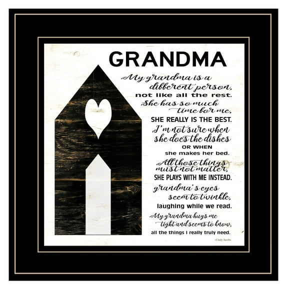 My Grandma is the Best by Cindy Jacobs Printed Wall Art Wood Multi-Color