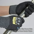 thumbnail image 3 of DEX FIT CRU553 BlackGrey Level 5 Cut Resistant Gloves (Power Grip, Durable Foam, X-Small) - 1 Pair, 3 of 7