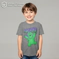 thumbnail image 2 of Boy's Lilo & Stitch Mwahaha Halloween Horror Performance Graphic Tee Charcoal Heather Large, 2 of 9
