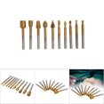 thumbnail image 1 of Engraving Cutter, 10pcs Durable Wear Resistance Woodworking Tool,  File, for Engraving Chamfering Carving Grooving, 1 of 7