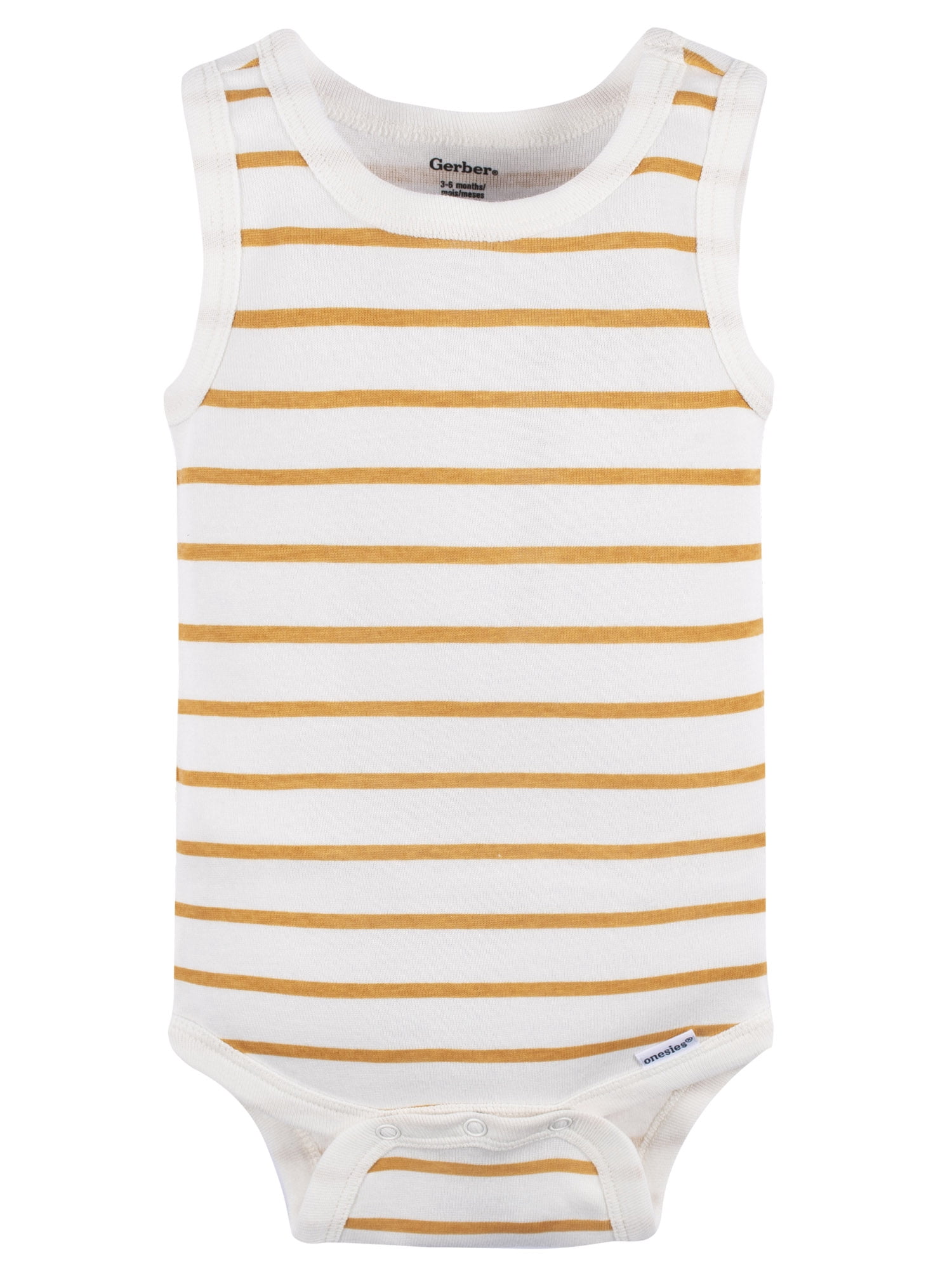 Gerber Baby Boy Tank Onesies Bodysuits, 4-Pack, Sizes Newborn - 24 Months