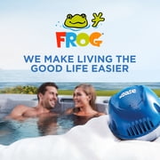 FROG @ease Floating System for Hot Tubs - Quick & Easy Self-Regulating Hot Tub Sanitizer - Tub Maintenance System with Sanitizing Minerals & SmartChlor Technology