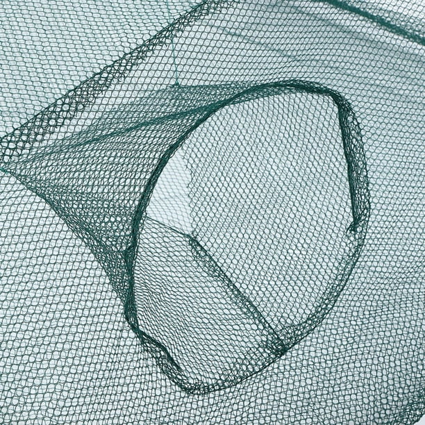 Fishing Cast Net Folding Fishing Net, Foldable Fishing Net Bait Trap  Fishing Net, For Crab Black Carp 4 Corner Enclosed 100cm