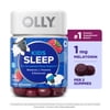 OLLY Kids Sleep Gummy Supplement, 0.5mg Melatonin, L-Theanine, Raspberry Flavored, 50 Count
