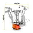 thumbnail image 2 of Moclever Portable Camping Stoves, Ultralight Outdoor Butane-Propane Stoves with Piezo Ignition for Backpacking Hiking, Silver, 2 of 11