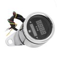 thumbnail image 3 of Digital Voltmeter Universal Motorcycle Gauge Waterproof 12V Silver For ATV And Motorcycle 1Pack, 3 of 3