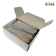 100 Manila Tags #5 with Wire - 4 3/4 x 2 3/8 - Blank Paper Labels with String Metal Wire Attached