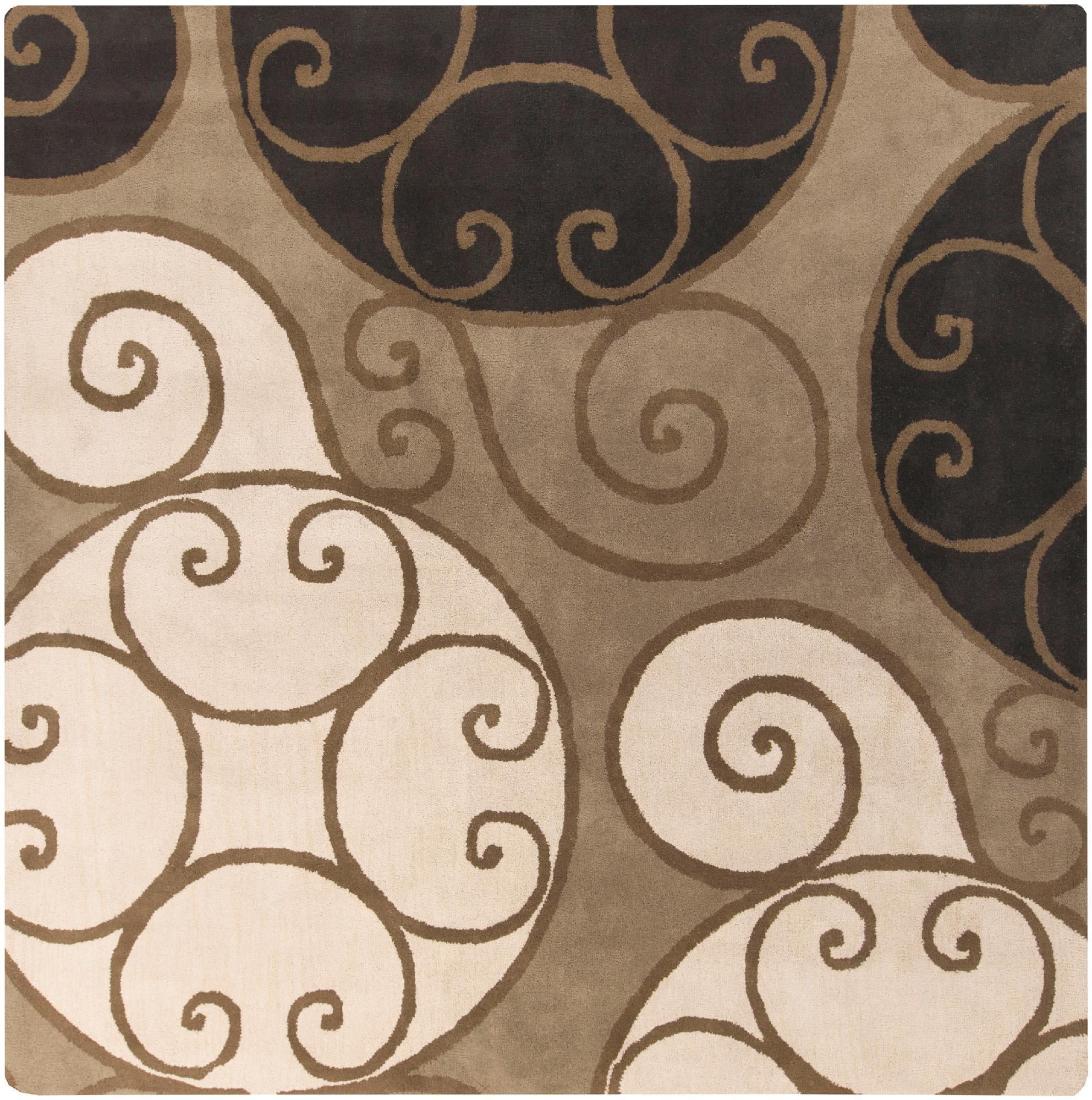 Mark&Day Area Rugs, 10x10 Osoyoos Transitional Khaki Square Area Rug (9