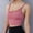 Pink, variant on Women Sports Bras Back Padded Workout Tank Tops Medium Support Crop Cup with Spandex Bra Top V Neck Sports Bras for Women Sports Bras Women's Low Cut Tops Work Out Sports Bra Bra Teenager Sports Bra
