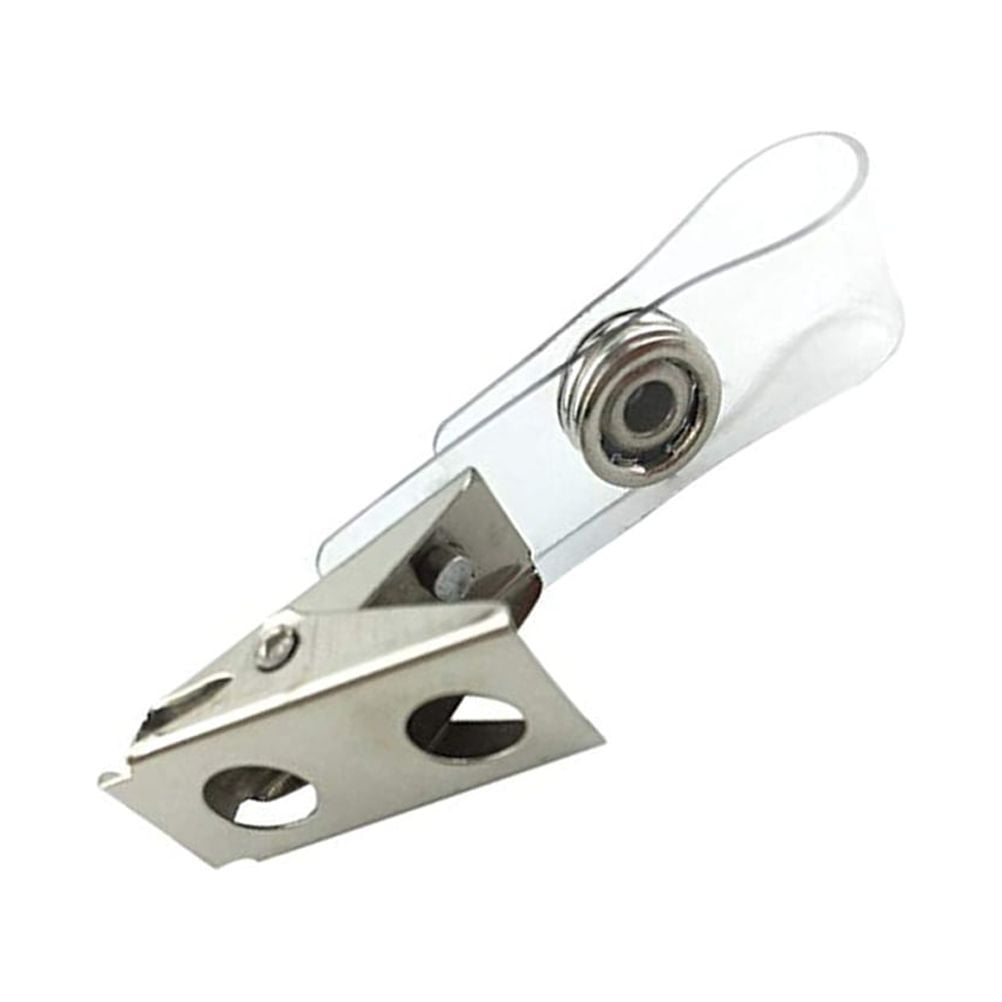 Supvox Badge Reel with Belt Clip and Clear PVC Strap for Conventions and Seminars 100Pcs