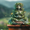 thumbnail image 4 of Gmogad Nature Statue Outdoor Decor, Acrylic Garden Statue - Weatherproof Lawn Ornament for Patio Yard Decor, Zen Inspired Ground Insert Landscape Decoration with Sturdy Base, 4 of 9