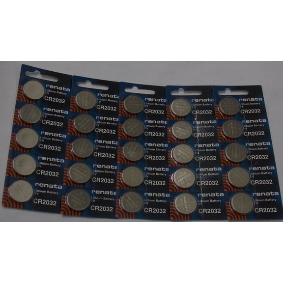 Renata CR2032 3V Lithium Coin Battery - 25 Pack   FREE SHIPPING