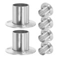 thumbnail image 1 of 6pcs Closet Rod Holder Shower Curtain Rod Brackets Home Pole Socket Pipe Holder Bracket, 1 of 5