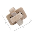 thumbnail image 4 of Modern Marble Sculpture for Home Decor - Living Room Ornament, Room, Bathroom, Office and Shelf Styling with Modern Object - Decorative Statues for Coffee Table Display - 5", Brown, 4 of 10