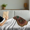 thumbnail image 3 of Classic Rock Soft Flannel Fleece Throw Blanket, Acoustic Guitar Print with Geometric Ornamentation Musical Equipment, Cozy Plush for Indoor and Outdoor Use, 60" x 80", Multicolor, by Ambesonne, 3 of 5