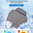 thumbnail image 4 of Cojín universal para asiento de coche, cojín refrescante de una sola pieza para verano, funda de asiento de camión con ventilación universal para las cuatro estaciones, seda fría, 4 of 5