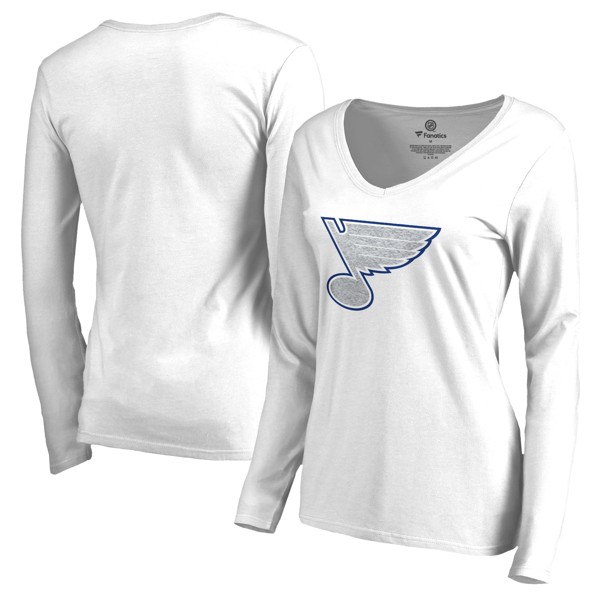 St. Louis Blues Fanatics Branded Women's White Out Long Sleeve T-Shirt - White - Walmart.com 