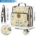 thumbnail image 2 of FORMRS Zipper Binder with Shoulder Strap 2-inch Ring 500 Sheet Capacity File Bag, Floral Birds Pattern, 2 of 5