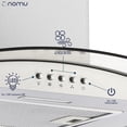 thumbnail image 4 of Campana de Cocina Cristal Curvo 60cm, acero inoxable, 3 velocidades NOMU, 4 of 5
