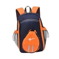 thumbnail image 3 of Mochila de Tenis Multifuncional con Espacio para Raquetas Compartimento Ventilado para Calzado Nylon Cómodo Correas Ergonómicas Adecuada para Deportes azul oscuro, 3 of 8