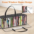 thumbnail image 2 of Bolsas de almacenamiento de DVD Lifewit de PVC transparente con asas, paquete de 4, 2 of 8