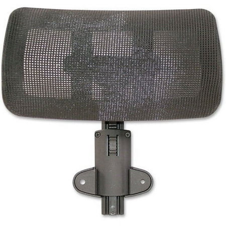 UPC: 0035255855624 | Lorell Hi-back Chair Mesh Headrest Black – Nylon – 1 Each