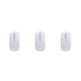 thumbnail image 3 of Transemion Mouse Wired Optical Computer Mouses Skin Touch Computers Fitting Laptop Gift Networking Keyboards Table Study White 3Set, 3 of 6