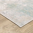 thumbnail image 6 of Oriental Weavers Cavett Area Rug - CAV01 - 2'7" x 7'9" - in Ivory/ Teal - Modern Style, Stain Resistant, Family and Pet Friendly , Entryway, Hallway Runner Rug, 6 of 8