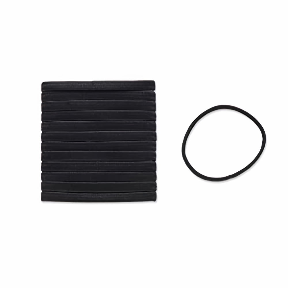 Scunci No Damage - Flat Design - Hair Ties Black (Pack of 48)