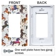 thumbnail image 3 of Yayeee Rocker Switch Wall Plate 3-Gang 6.5"x4.6" Home Decorative Outlet Cover, Rainbow Stars Pattern, 3 of 6