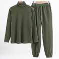 thumbnail image 4 of KANG Thermal Loungewear High Neck Pullover And Jogger Pants Winter Warm Sleepwear Home Comfort Outfit For Cold Weather Cozy Relaxation Heavyweight Fabric Soft Design, 4 of 4