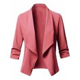 thumbnail image 3 of CILENON New Year 2025 Womens Casual Blazers Open Front Long Sleeve Work office Suit Jacket Stylish Blazer for Professional and Everyday Wear Fall Jackets(Pink,XXXXXL), 3 of 4