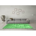 thumbnail image 3 of Ahgly Company Indoor Round Abstract Emerald Green Contemporary Area Rugs, 3' Round, 3 of 4