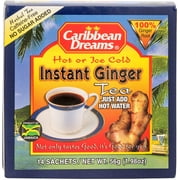Caribbean Dreams Instant Ginger Tea Un-Sweetened 14 Sachets