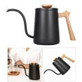 thumbnail image 6 of Coffee Pot Espresso Kettle Wood Handle Narrow Coffee Teapot, 6 of 8