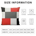 thumbnail image 5 of COMIO  Red Black and Grey Throw Pillow Covers Geometric Modern Abstract Painting Decorative Pillow Cases Home Decor Standard Square Pillowcases, 5 of 5